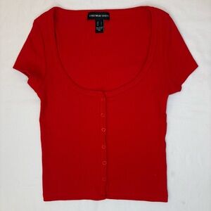 Streetwear Society True Red Ribbed Tee- Small